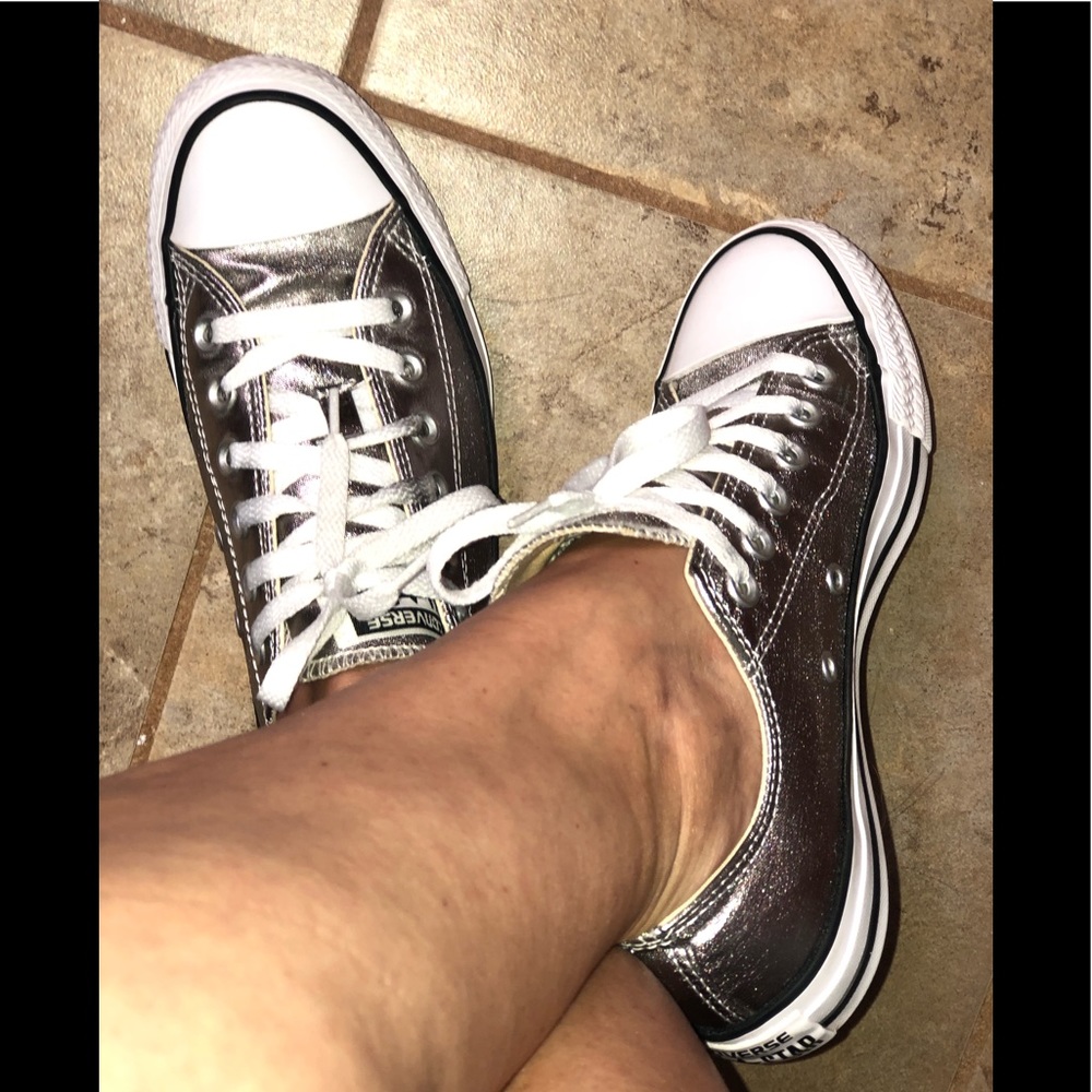 Converse  All Star ⭐️ Silver Metallic Chucks